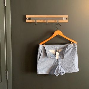 Ann Taylor Loft Chambray Shorts NWT